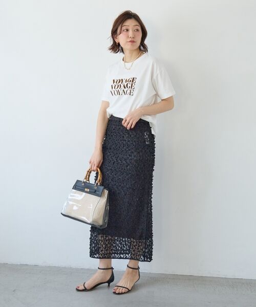 le.coeur blanc / ルクールブラン Tシャツ | VOYAGEフロッキーロゴTシャツ | 詳細21