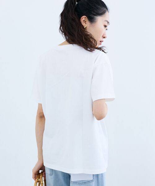 le.coeur blanc / ルクールブラン Tシャツ | VOYAGEフロッキーロゴTシャツ | 詳細5