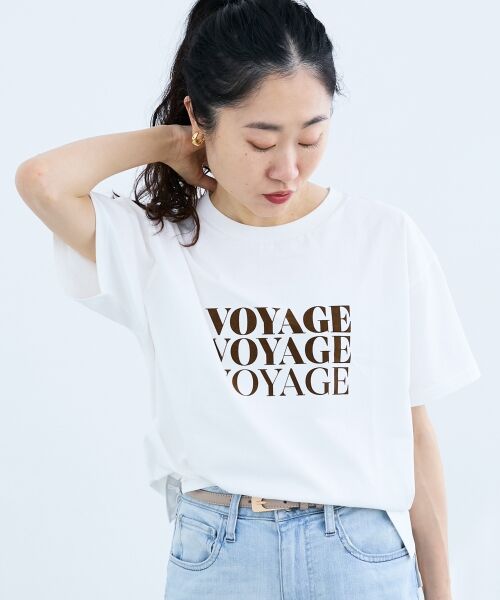 le.coeur blanc / ルクールブラン Tシャツ | VOYAGEフロッキーロゴTシャツ | 詳細7