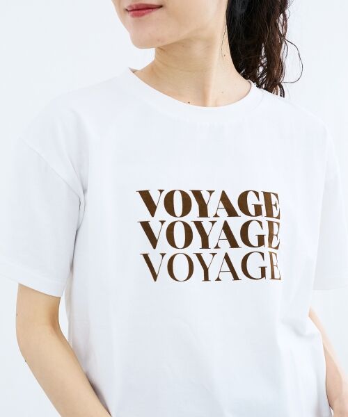 le.coeur blanc / ルクールブラン Tシャツ | VOYAGEフロッキーロゴTシャツ | 詳細8