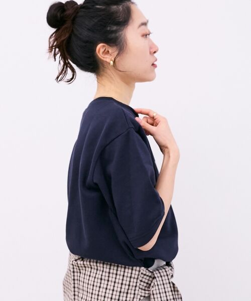 le.coeur blanc / ルクールブラン カットソー | フロッキーミニ裏毛ロゴプルオーバー | 詳細10