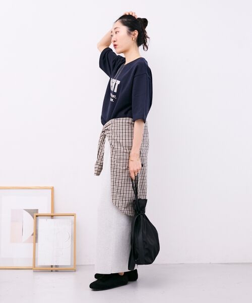 le.coeur blanc / ルクールブラン カットソー | フロッキーミニ裏毛ロゴプルオーバー | 詳細16