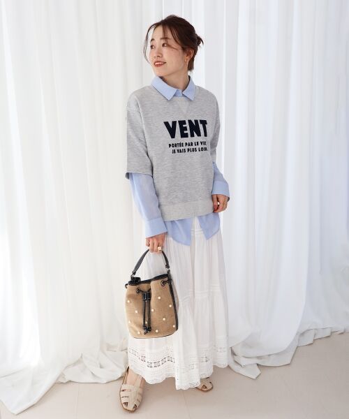 le.coeur blanc / ルクールブラン カットソー | フロッキーミニ裏毛ロゴプルオーバー | 詳細21