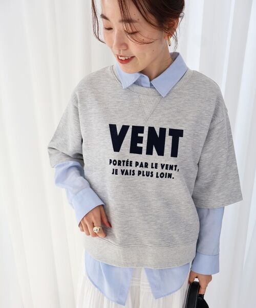 le.coeur blanc / ルクールブラン カットソー | フロッキーミニ裏毛ロゴプルオーバー | 詳細23