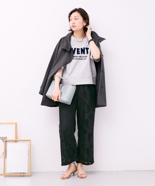 le.coeur blanc / ルクールブラン カットソー | フロッキーミニ裏毛ロゴプルオーバー | 詳細30