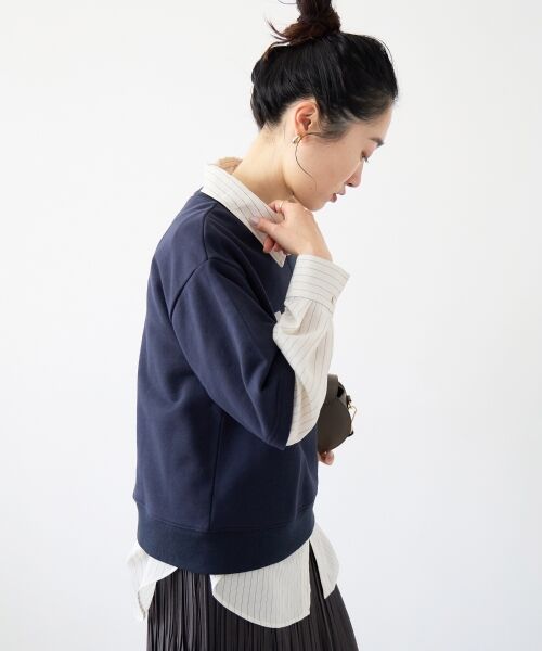 le.coeur blanc / ルクールブラン カットソー | フロッキーミニ裏毛ロゴプルオーバー | 詳細4