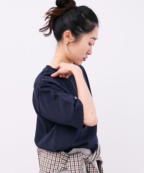 le.coeur blanc / ルクールブラン カットソー | フロッキーミニ裏毛ロゴプルオーバー | 詳細9