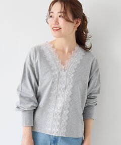 le.coeur blanc / ルクールブラン スウェット | レースデザインスウェットプルオーバー