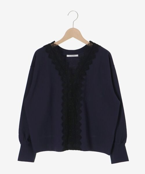 le.coeur blanc / ルクールブラン スウェット | レースデザインスウェットプルオーバー | 詳細1