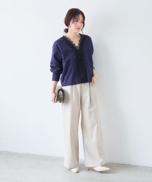 le.coeur blanc / ルクールブラン スウェット | レースデザインスウェットプルオーバー | 詳細13