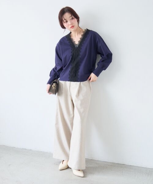 le.coeur blanc / ルクールブラン スウェット | レースデザインスウェットプルオーバー | 詳細14