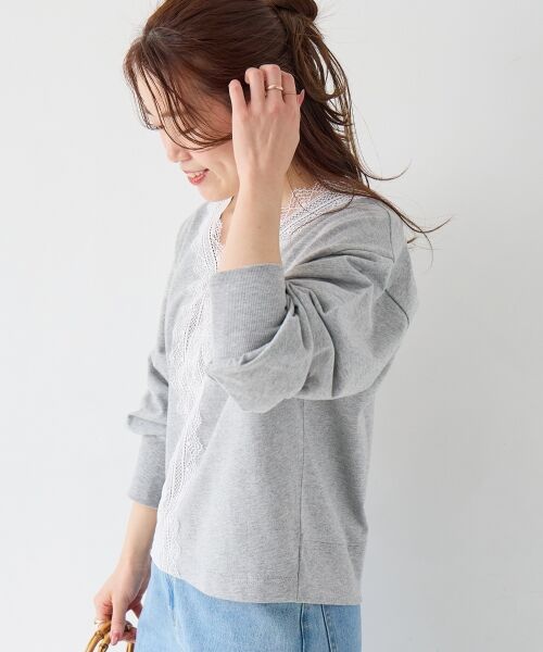 le.coeur blanc / ルクールブラン スウェット | レースデザインスウェットプルオーバー | 詳細18