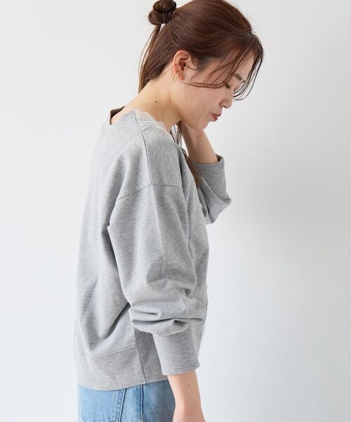 le.coeur blanc / ルクールブラン スウェット | レースデザインスウェットプルオーバー | 詳細20