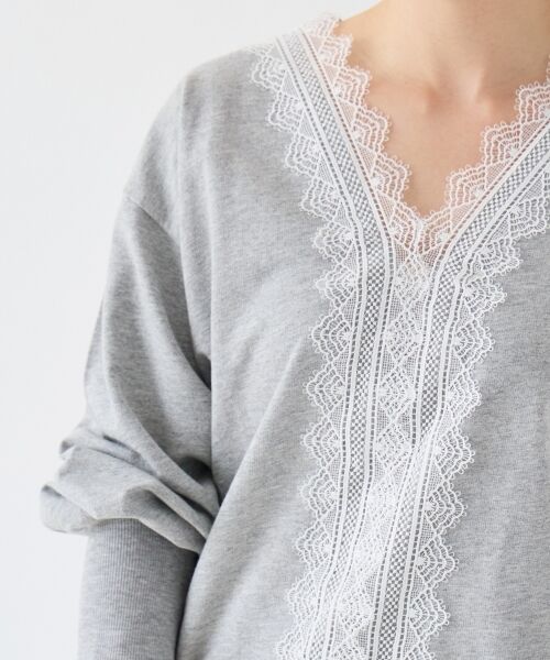 le.coeur blanc / ルクールブラン スウェット | レースデザインスウェットプルオーバー | 詳細22