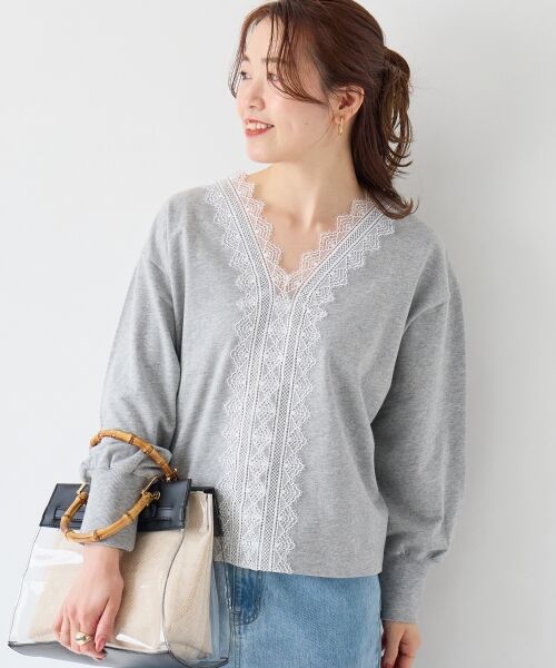 le.coeur blanc / ルクールブラン スウェット | レースデザインスウェットプルオーバー | 詳細24