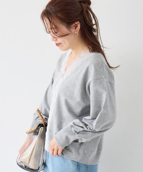 le.coeur blanc / ルクールブラン スウェット | レースデザインスウェットプルオーバー | 詳細25