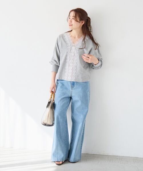 le.coeur blanc / ルクールブラン スウェット | レースデザインスウェットプルオーバー | 詳細27