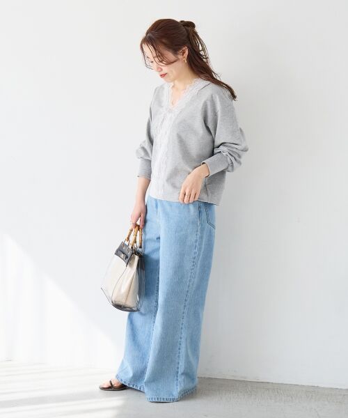 le.coeur blanc / ルクールブラン スウェット | レースデザインスウェットプルオーバー | 詳細28