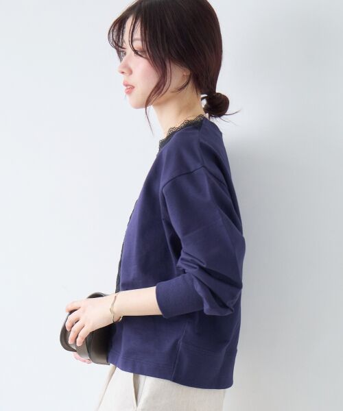 le.coeur blanc / ルクールブラン スウェット | レースデザインスウェットプルオーバー | 詳細5