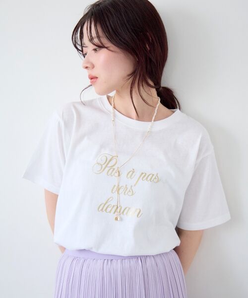 le.coeur blanc / ルクールブラン Tシャツ | ハクフレーズTシャツ | 詳細15