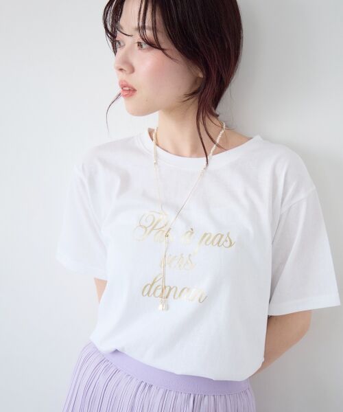le.coeur blanc / ルクールブラン Tシャツ | ハクフレーズTシャツ | 詳細16