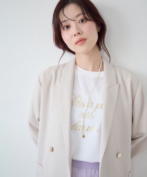 le.coeur blanc / ルクールブラン Tシャツ | ハクフレーズTシャツ | 詳細18