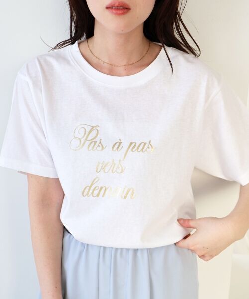 le.coeur blanc / ルクールブラン Tシャツ | ハクフレーズTシャツ | 詳細2