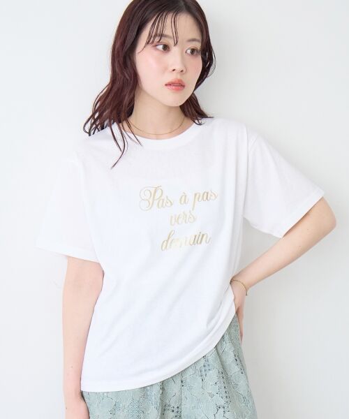le.coeur blanc / ルクールブラン Tシャツ | ハクフレーズTシャツ | 詳細8