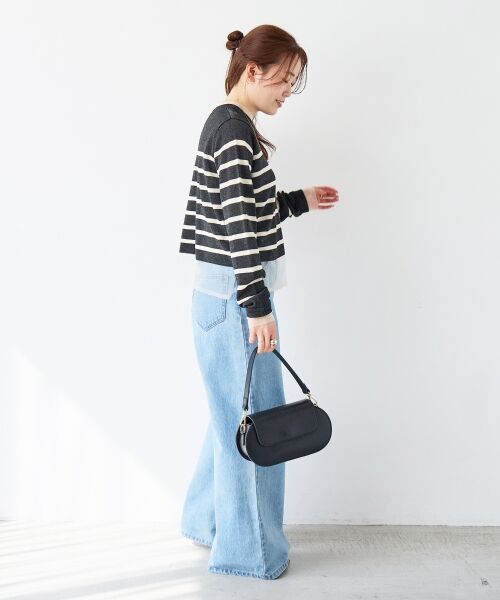 le.coeur blanc / ルクールブラン ニット・セーター | レイヤードライクシアーボーダープルオーバー | 詳細21