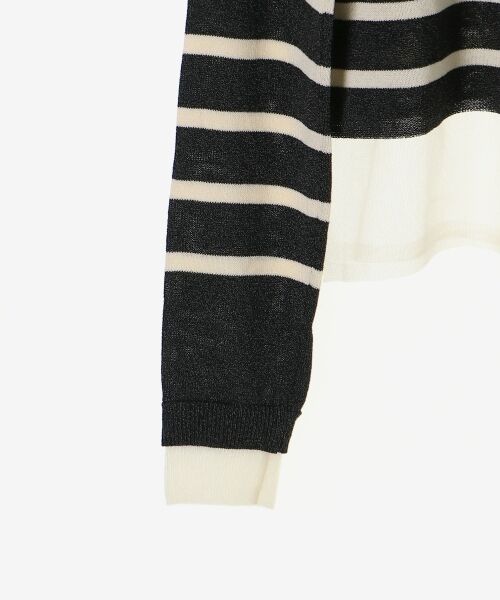 le.coeur blanc / ルクールブラン ニット・セーター | レイヤードライクシアーボーダープルオーバー | 詳細25