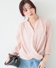 le.coeur blanc / ルクールブラン シャツ・ブラウス | バーボタンカシュクールブラウス