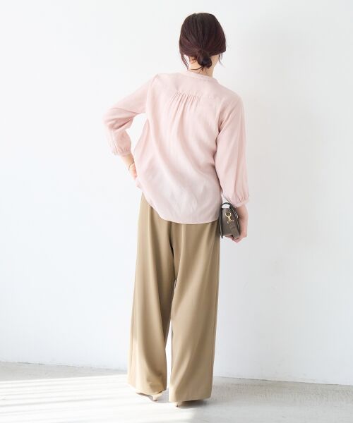 le.coeur blanc / ルクールブラン シャツ・ブラウス | バーボタンカシュクールブラウス | 詳細12