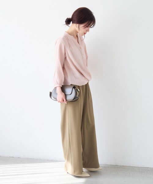 le.coeur blanc / ルクールブラン シャツ・ブラウス | バーボタンカシュクールブラウス | 詳細13