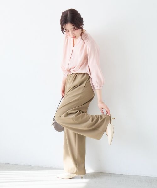 le.coeur blanc / ルクールブラン シャツ・ブラウス | バーボタンカシュクールブラウス | 詳細15