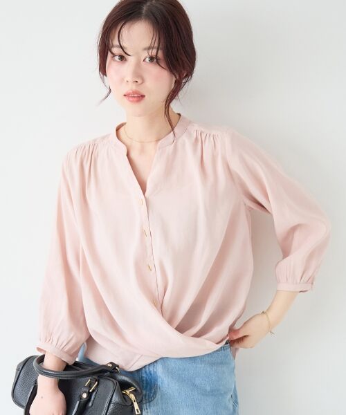 le.coeur blanc / ルクールブラン シャツ・ブラウス | バーボタンカシュクールブラウス | 詳細17