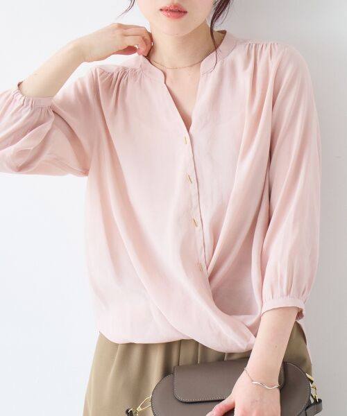 le.coeur blanc / ルクールブラン シャツ・ブラウス | バーボタンカシュクールブラウス | 詳細2