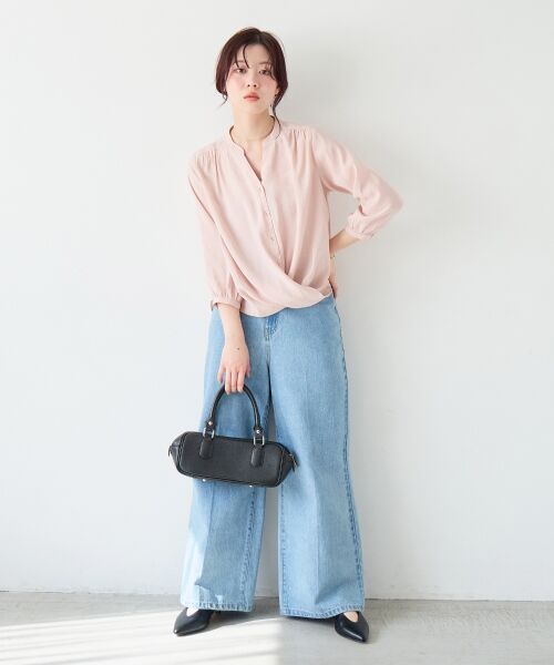 le.coeur blanc / ルクールブラン シャツ・ブラウス | バーボタンカシュクールブラウス | 詳細21