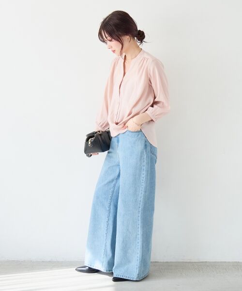 le.coeur blanc / ルクールブラン シャツ・ブラウス | バーボタンカシュクールブラウス | 詳細22