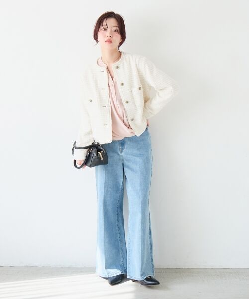 le.coeur blanc / ルクールブラン シャツ・ブラウス | バーボタンカシュクールブラウス | 詳細25