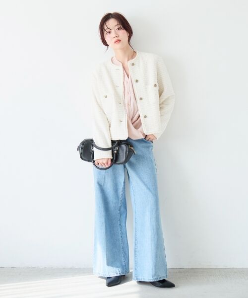 le.coeur blanc / ルクールブラン シャツ・ブラウス | バーボタンカシュクールブラウス | 詳細26