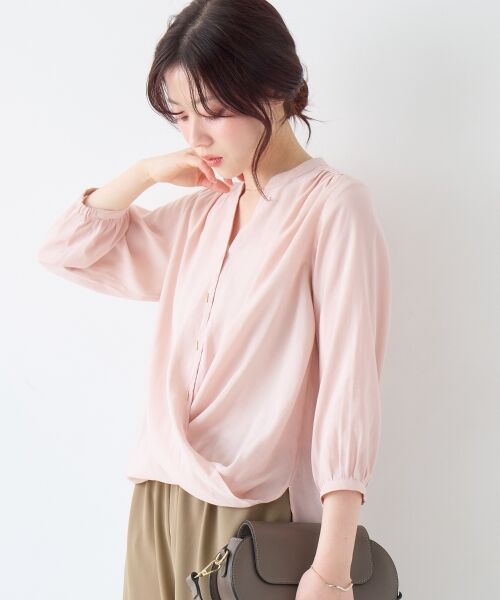 le.coeur blanc / ルクールブラン シャツ・ブラウス | バーボタンカシュクールブラウス | 詳細4