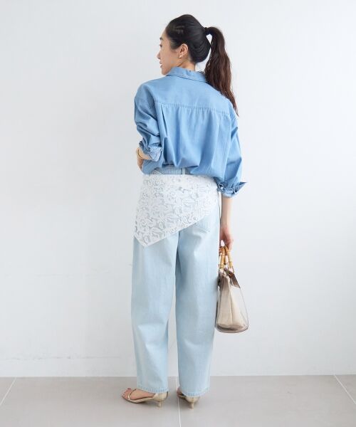 le.coeur blanc / ルクールブラン シャツ・ブラウス | シアーデニムシャツ | 詳細10