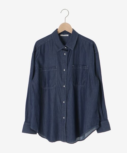 le.coeur blanc / ルクールブラン シャツ・ブラウス | シアーデニムシャツ | 詳細14