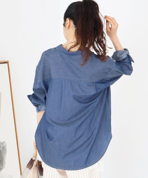 le.coeur blanc / ルクールブラン シャツ・ブラウス | シアーデニムシャツ | 詳細17