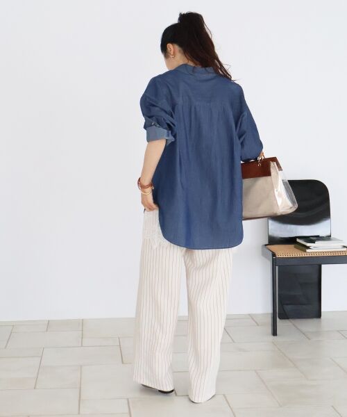 le.coeur blanc / ルクールブラン シャツ・ブラウス | シアーデニムシャツ | 詳細20