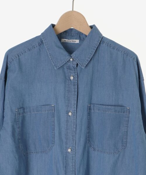 le.coeur blanc / ルクールブラン シャツ・ブラウス | シアーデニムシャツ | 詳細23