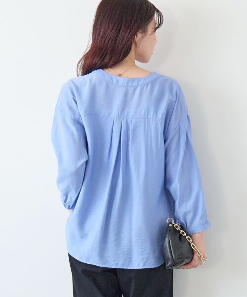 le.coeur blanc / ルクールブラン シャツ・ブラウス | ヴィンテージライクノーカラーブラウス | 詳細6