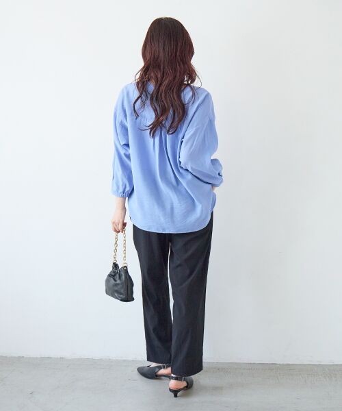 le.coeur blanc / ルクールブラン シャツ・ブラウス | ヴィンテージライクノーカラーブラウス | 詳細7