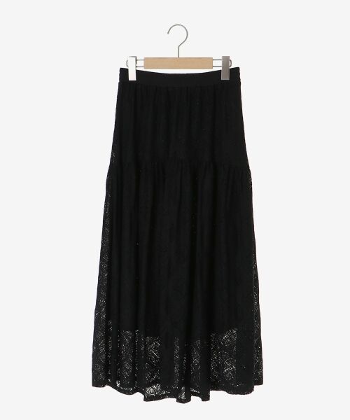 le.coeur blanc / ルクールブラン ロング・マキシ丈スカート | レースギャザーキリカエスカート | 詳細18