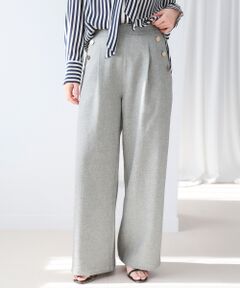 le.coeur blanc / ルクールブラン その他パンツ | 【日本製】メランジ調マリンワイドパンツ